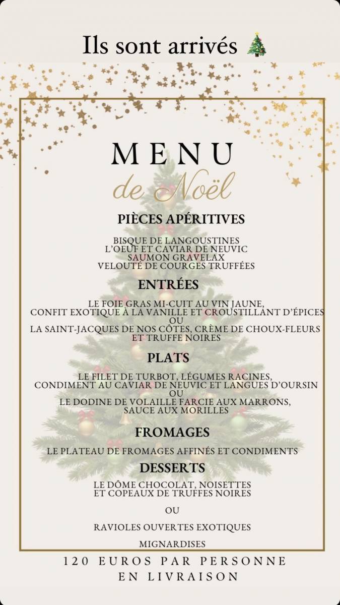 Chef avec repas traiteur pour le diner du nouvel an à Gujan Mestras